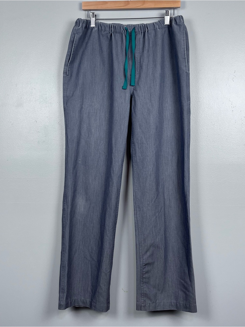 Figs Men's Technical Collection Pisco Graphite Drawstring Scrub Pants Size M